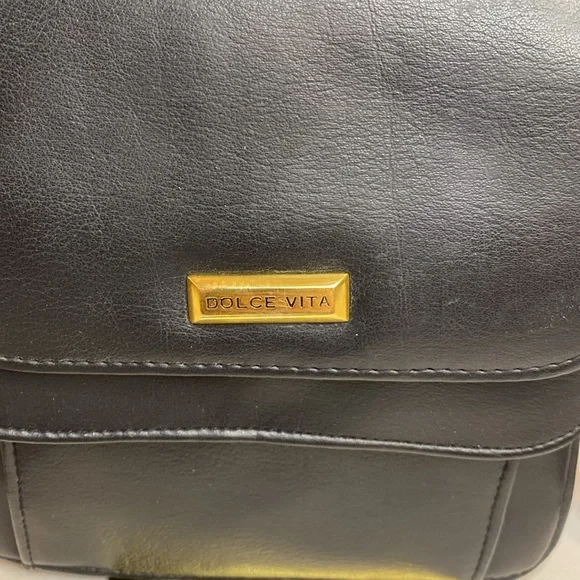 Dolce Vita Black Leather Crossbody - Picture 2 of 13